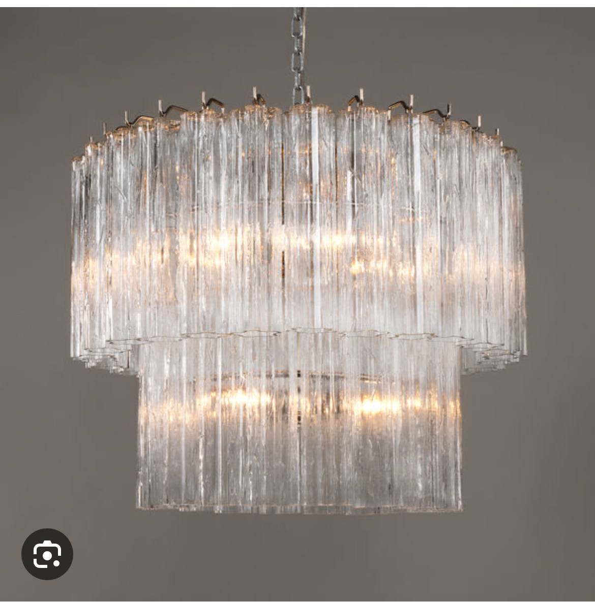 A Lymington chandelier by Vaughan Designs